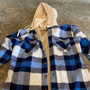 Flannel hoodie